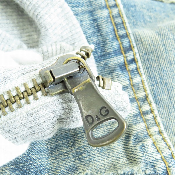 実際に弊社で買取させて頂いたD&G/ディーアンドジー DOLCE&GABBANA/ドルチェ&ガッバーナ デニムジャケット切替ブルゾン RB0534/Lの画像 9枚目