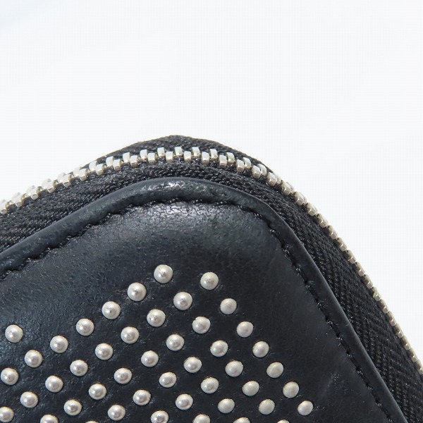 実際に弊社で買取させて頂いたJIMMY CHOO/ジミーチュウ スタースタッズ ラウンドジップ ウォレット 長財布の画像 6枚目