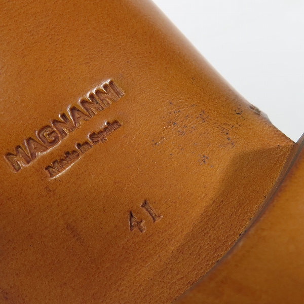実際に弊社で買取させて頂いたMAGNANNI/マグナーニ  型押し レザーシューズ 17254/41の画像 7枚目