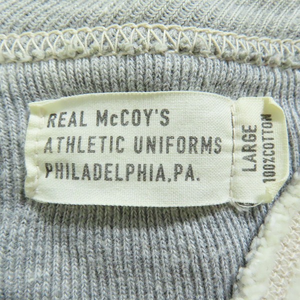 実際に弊社で買取させて頂いたTHE REAL McCOY'S/リアルマッコイズ 両面V スウェット/Lの画像 2枚目