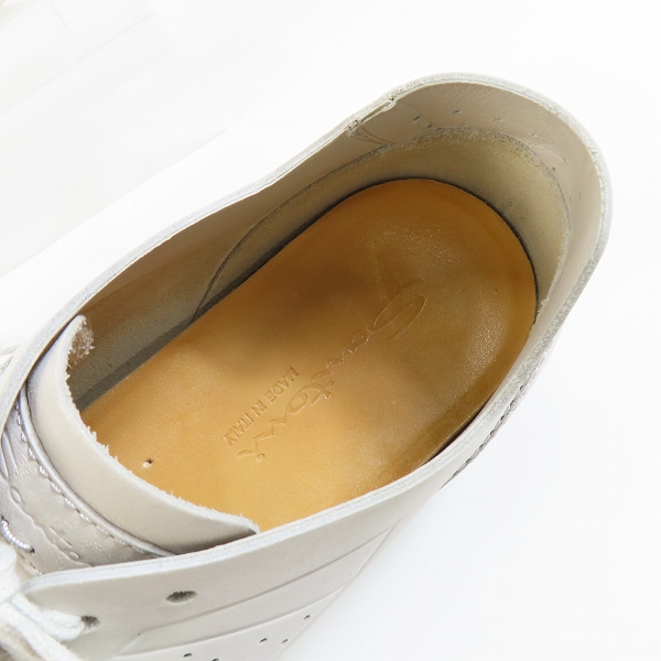 実際に弊社で買取させて頂いたSANTONI/サントーニ レザースニーカー/7.5の画像 4枚目