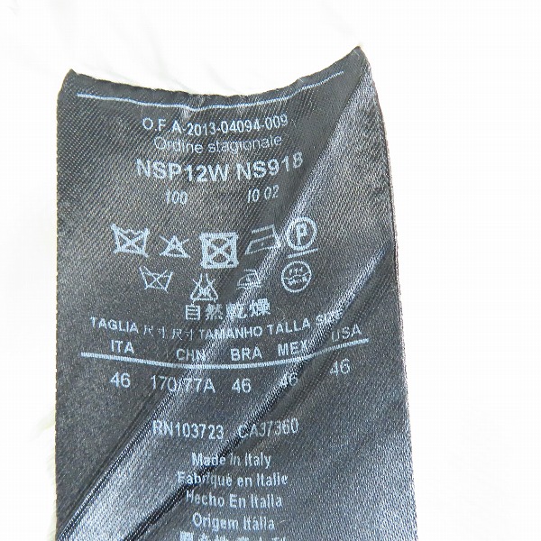 実際に弊社で買取させて頂いたGIORGIO ARMANI/ジョルジオ アルマーニ コットンパンツ NSP12W/46の画像 4枚目