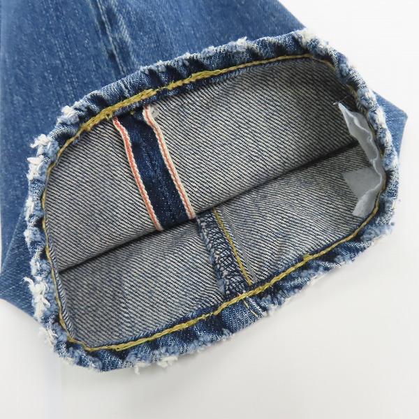 実際に弊社で買取させて頂いた【未使用】HYSTERIC GLAMOUR/ヒステリックグラマー VSR加工 スタッズ付きデニムパンツ 0222AP05 28の画像 3枚目