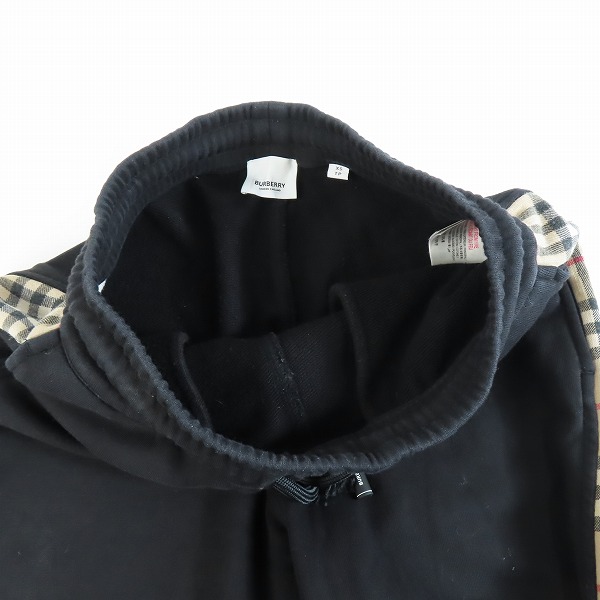 実際に弊社で買取させて頂いた【JPタグ】BURBERRY/バーバリー CHECKFORD スウェット トラックパンツ ヴィンテージチェックパネル 8026273 XSの画像 2枚目