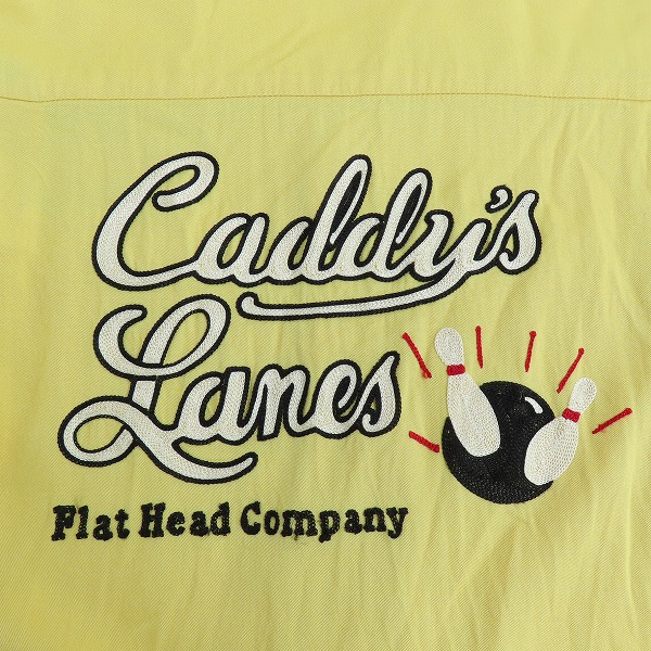 実際に弊社で買取させて頂いたTHE FLAT HEAD/フラットヘッド Cadillac Ranch ボーリングシャツ/36の画像 7枚目