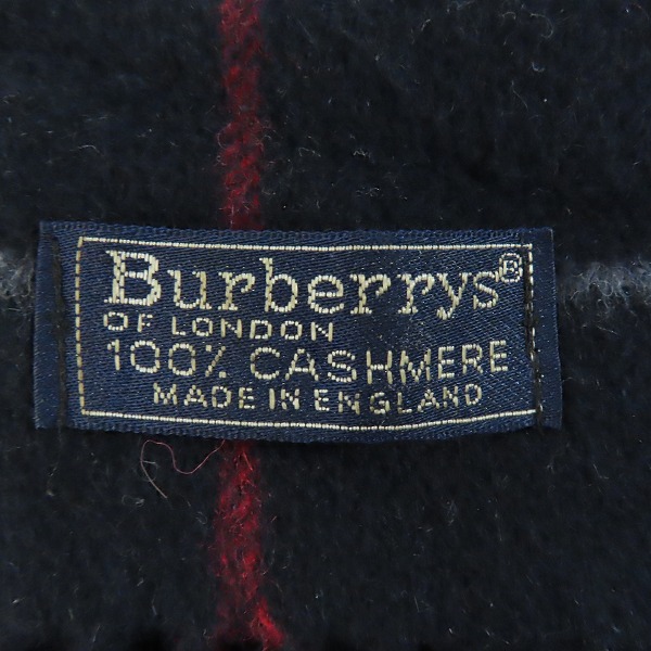 実際に弊社で買取させて頂いたBurberry's/バーバリーズ カシミア100% チェック柄マフラー の画像 1枚目