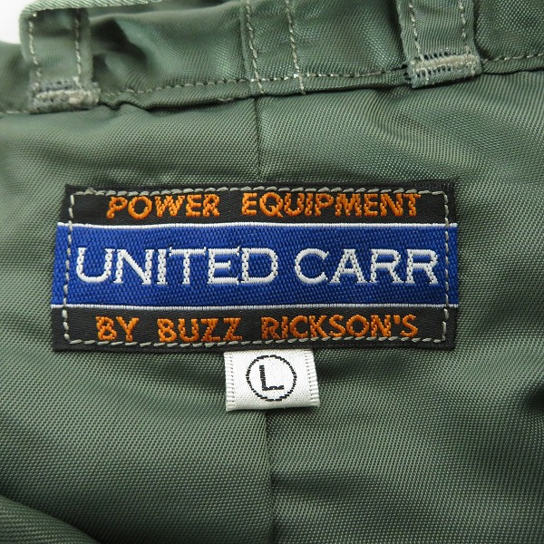 実際に弊社で買取させて頂いたUNITED CARR/ユナイテッドカー バズリクソンズ ナイロン モッズコート UC13090/Lの画像 2枚目