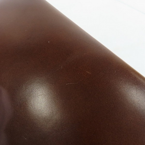 実際に弊社で買取させて頂いた土屋鞄製造所/ツチヤカバン コードバン ロングウォレット/長財布の画像 7枚目