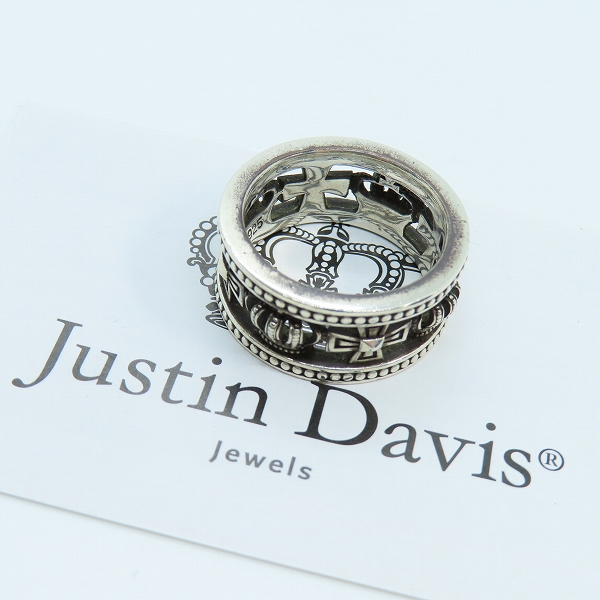 実際に弊社で買取させて頂いた【ギャラ付】Justin Davis/ジャスティンデイビス MEDIEBAL WEDDING BAND/メディバルウェディング バンドリング SRJ175/25号
