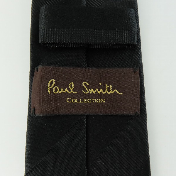 実際に弊社で買取させて頂いたPaul Smith/ポールスミス シルク混 ブラック ネクタイ の画像 3枚目