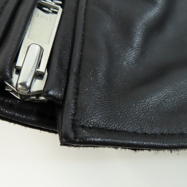 実際に弊社で買取させて頂いたBUFFALO BOBS/バッファローボブス PUREGOLD ダブル ライダース ジャケット MFP5434/4の画像 8枚目