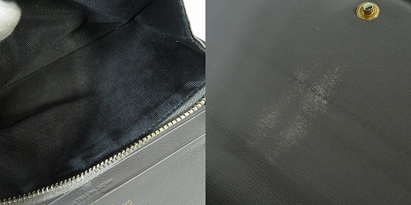 実際に弊社で買取させて頂いたSAINT LAURENT PARIS/サンローランパリ 二つ折り 長財布の画像 7枚目