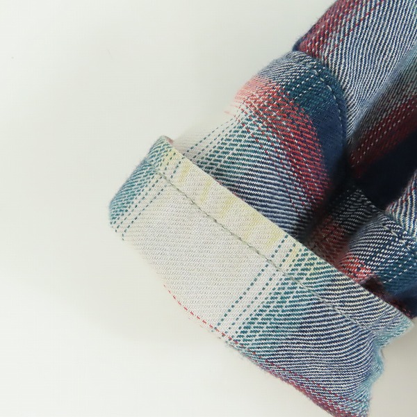 実際に弊社で買取させて頂いたWAREHOUSE/ウェアハウス DUBBLEWORKS/ダブルワークス チェック シャツ 40の画像 4枚目