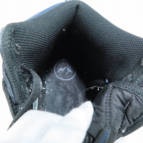 実際に弊社で買取させて頂いたNIKE×FRAGMENT DESIGN/ナイキ×フラグメントデザイン DUNK HI/ダンク ハイ ミッドナイトネイビー DJ0383-400/27の画像 4枚目