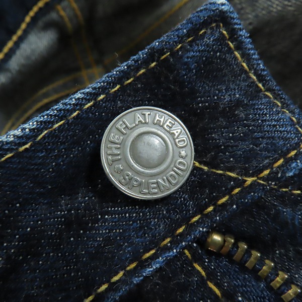実際に弊社で買取させて頂いたTHE FLAT HEAD/フラットヘッド ブーツカット デニムパンツ LOT.3007/W32L36の画像 9枚目