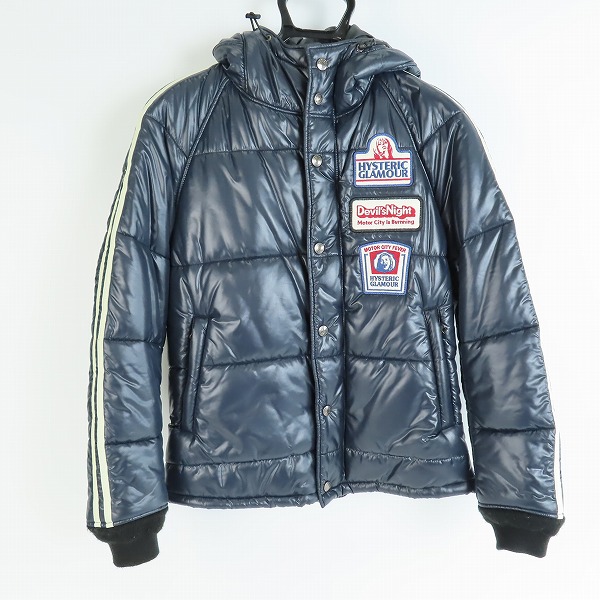 実際に弊社で買取させて頂いたHYSTERIC GLAMOUR/ヒステリックグラマー ワッペン 中綿ナイロンジャケット 0223AB14 S