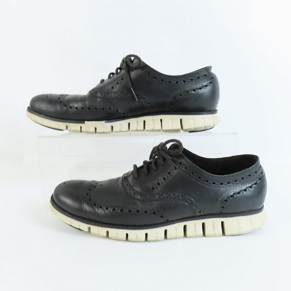 実際に弊社で買取させて頂いたCOLE HAAN/コールハーン ZEROGRAND/ゼログランド 黒 レザー C20720 10Mの画像 3枚目