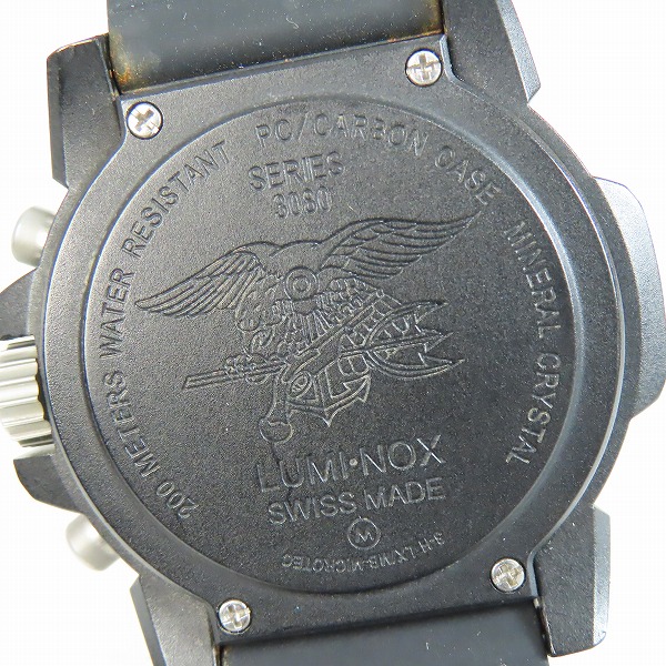 実際に弊社で買取させて頂いたLUMINOX/ルミノックス クロノグラフ 腕時計 SERIES3080の画像 3枚目