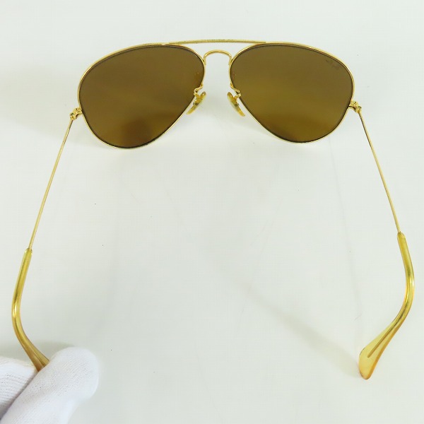 実際に弊社で買取させて頂いたRay-Ban/レイバン B&L/ボシュロム社製 ティアドロップ型 サングラス ゴールドの画像 3枚目