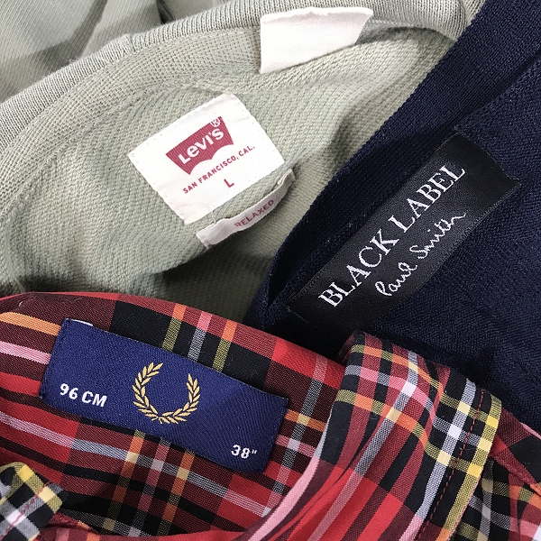 実際に弊社で買取させて頂いた【おまとめ】ポールスミス/フレッドペリー/リーバイス 他 カーディガン/パーカー/カットソー 等