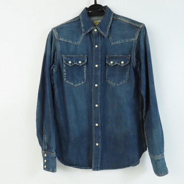 実際に弊社で買取させて頂いたDENIME/ドゥニーム classic wear/ウエスタンデニムシャツ/M