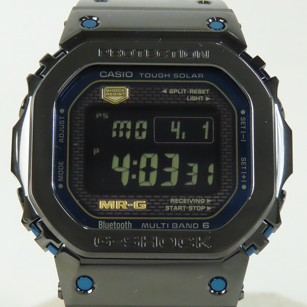 実際に弊社で買取させて頂いた【保証期間内】G-SHOCK/Gショック MR-G 青墨 タフソーラー/Bluetooth搭載 腕時計 MRG-B5000BA-1JRの画像 1枚目