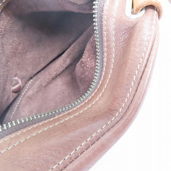 実際に弊社で買取させて頂いたRED MOON/レッドムーン バイカーズ/レザーメディスンバッグ フリンジ/コンチョ付の画像 3枚目