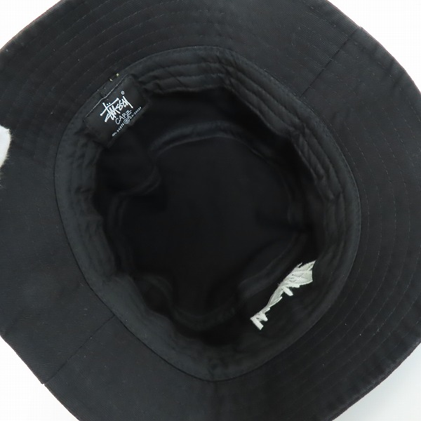 実際に弊社で買取させて頂いたSTUSSY/ステューシー バケットハット ブラックの画像 3枚目