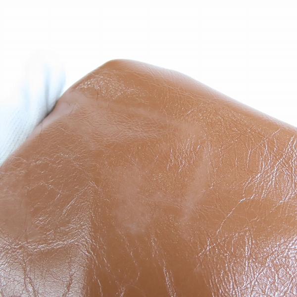 実際に弊社で買取させて頂いたLOEWE/ロエベ フォールドショッパー ロゴ入り ダブルハンドル ペーパー カーフ/レザー トート バッグの画像 7枚目