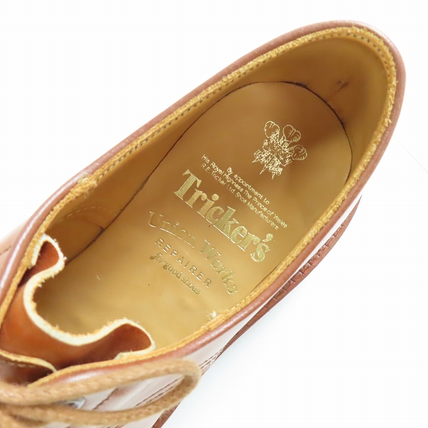 実際に弊社で買取させて頂いたTricker's/トリッカーズ  Cap Toe Country Shoes/キャップ トゥ カントリーシューズ/革靴 M7195/7の画像 4枚目