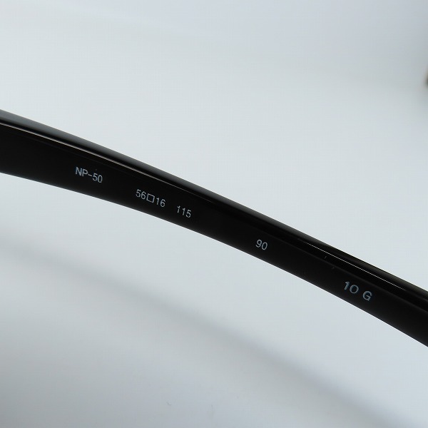 実際に弊社で買取させて頂いた999.9/フォーナインズ セル/メタル ダブルフロント 眼鏡/メガネ フレーム/アイウェア NP-50の画像 6枚目