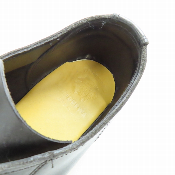 実際に弊社で買取させて頂いたCHIPPEWA/チペワ プレーントゥ ローカット レザー シューズ ブラック 1901M43/26の画像 4枚目