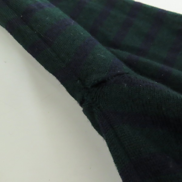 実際に弊社で買取させて頂いたami alexandre mattiussi/アミ アレクサンドルマテュッシ ウール ニット グリーン/ネイビー E15K03 /Mの画像 7枚目