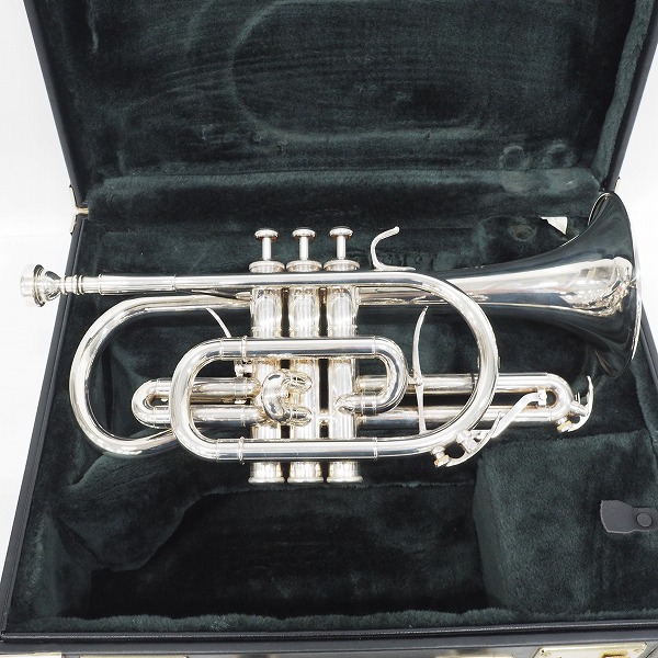 実際に弊社で買取させて頂いたYAMAHA/ヤマハ Custom YCR-8335S/YCR8335S コルネット 銀メッキ仕上げ ハードケース付き