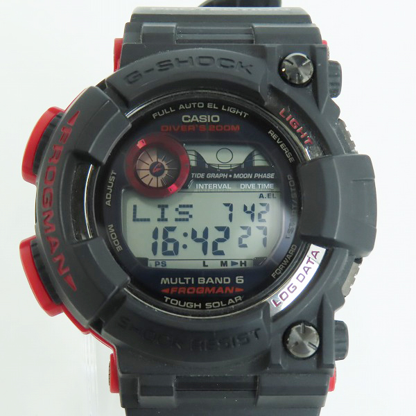 実際に弊社で買取させて頂いたG-SHOCK/Gショック Master of G FROGMAN/フロッグマン ダークレッド GWF-1000BS-1JFの画像 1枚目