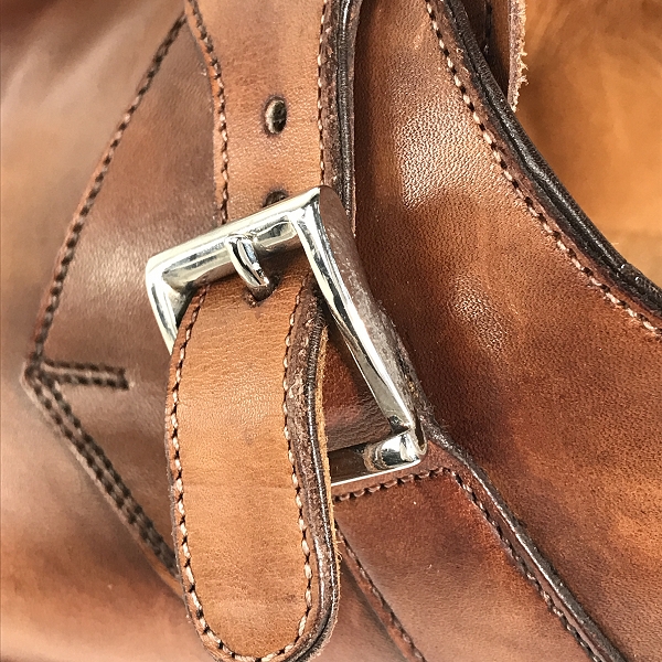 実際に弊社で買取させて頂いたSantoni/サントーニ シングルモンクストラップシューズ ドレスシューズ/7.5の画像 9枚目