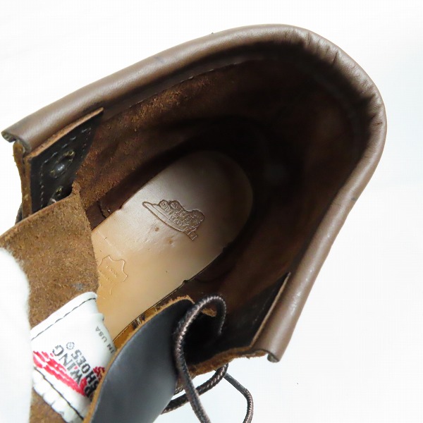 実際に弊社で買取させて頂いたRED WING/レッドウィング 6inch CLASSIC MOC TOE/6インチ モックトゥ クラシック ワークブーツ 8849/8Dの画像 4枚目