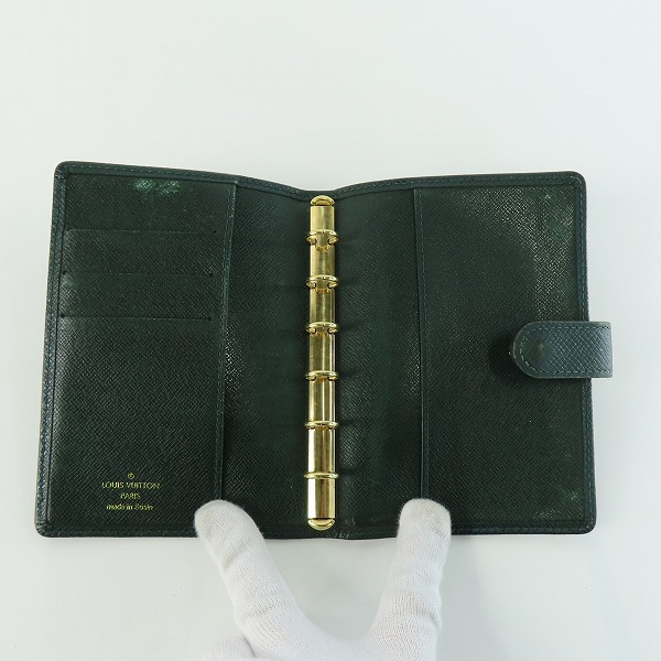実際に弊社で買取させて頂いたLOUIS VUITTON/ルイヴィトン タイガ アジェンダ PM 手帳カバー 6穴式 システム手帳 R20406の画像 3枚目