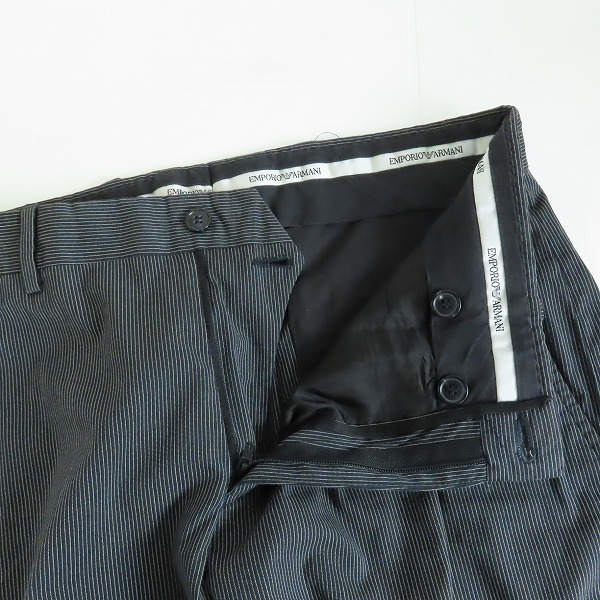 実際に弊社で買取させて頂いたEMPORIO ARMANI/エンポリオ アルマーニ ストライプ柄 スラックスパンツ C1P580 C1177/46の画像 2枚目