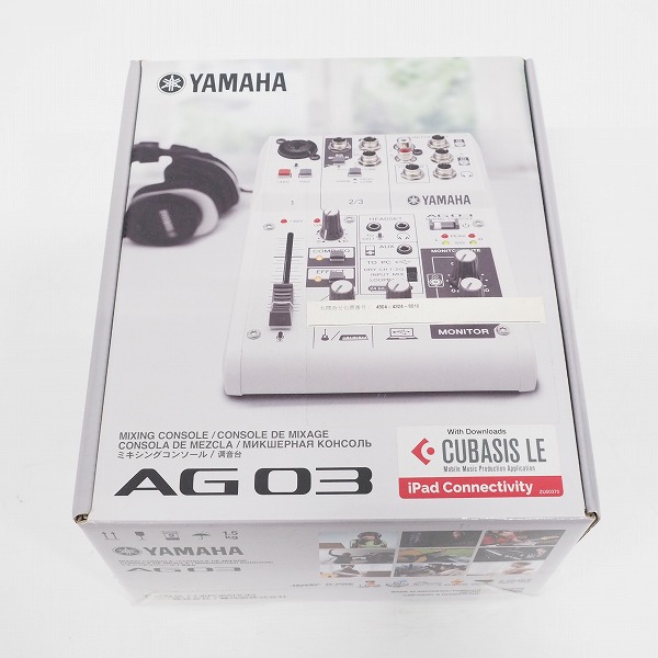 実際に弊社で買取させて頂いた【未使用】YAMAHA/ヤマハ AG03 ミキシングコンソール ミキサー ウェブキャスティングミキサー