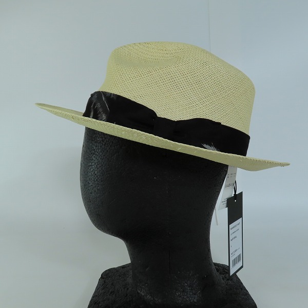 実際に弊社で買取させて頂いた【未使用】WINDANDSEA×NEIGHBORHOOD/ウィンダンシー×ネイバーフッド NHWDS C-HAT/ストローハット 221FRWSH-HT02S/Lの画像 2枚目