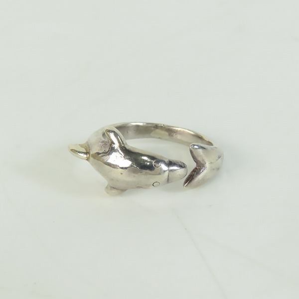 実際に弊社で買取させて頂いたHOLLYWOOD RANCH MARKET/ハリウッドランチマーケット ドルフィン/イルカ リング 17号の画像 1枚目
