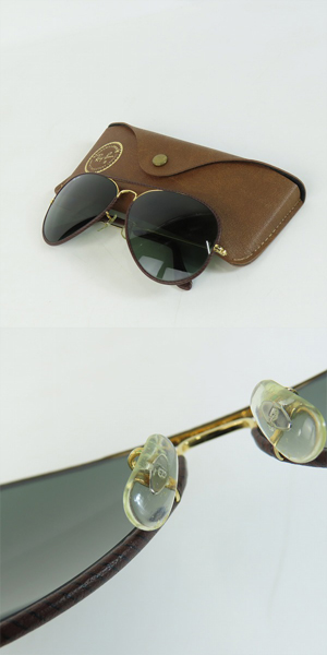 実際に弊社で買取させて頂いたRay-Ban/レイバン B&L/ボシュロム製 レザー巻き サングラス アイウェアの画像 9枚目