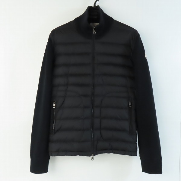 実際に弊社で買取させて頂いた【JPタグ】MONCLER/モンクレール CARDIGAN TRICOT ニット切替 ダウンジャケット H20919B50700 A9341/L