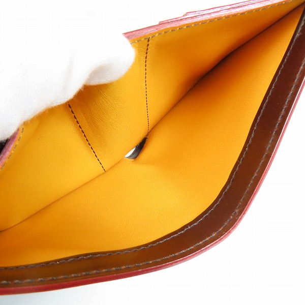 実際に弊社で買取させて頂いたGANZO/ガンゾ CORDOVAN/コードバン レザー 馬革 二つ折り 財布/ウォレット 57649/01099 50Aの画像 4枚目