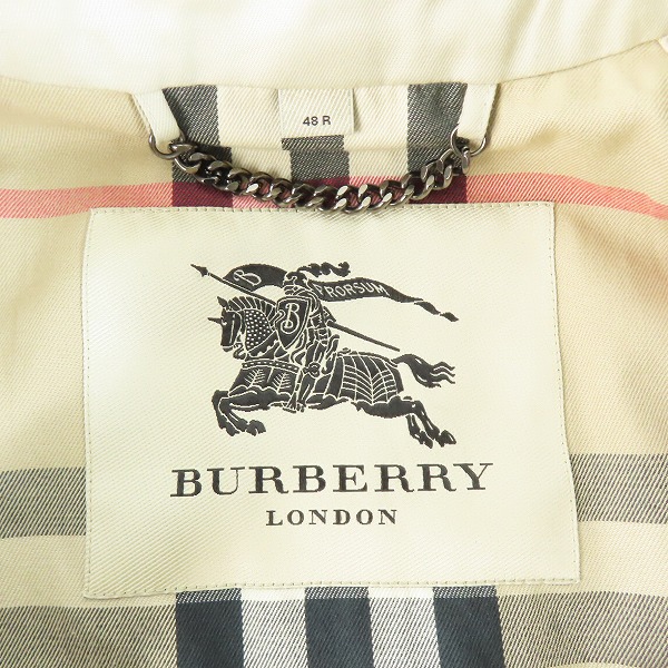 実際に弊社で買取させて頂いたBURBERRY LONDON/バーバリーロンドン ノヴァチェック トレンチコート/48Rの画像 2枚目
