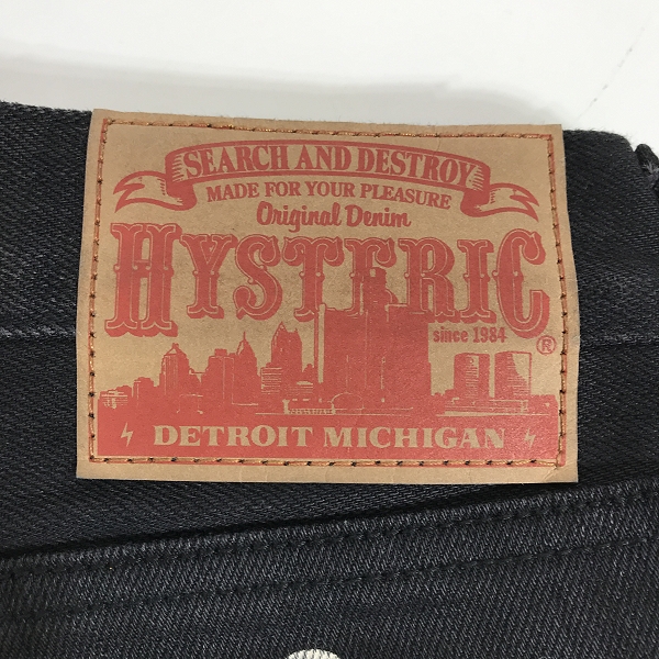 実際に弊社で買取させて頂いたHYSTERIC GLAMOUR×野口強/ヒステリックグラマー×ノグチツヨシ スキニーデニムパンツ USED加工 0243AP13/31の画像 2枚目