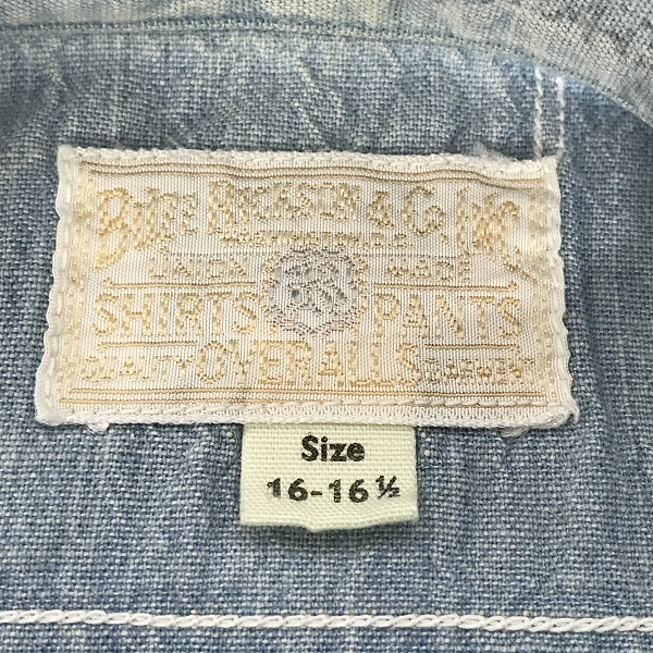 実際に弊社で買取させて頂いたBUZZ RICKSON'S/バズリクソンズ USN プリント 長袖シャツ16-16-1/2の画像 2枚目