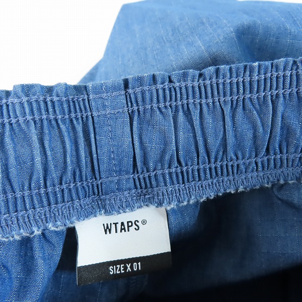 実際に弊社で買取させて頂いたWTAPS/ダブルタップス SEAGULL03/シーガル トラウザーズ リップストップ デニムパンツ 221WVDT-PTM03/01の画像 8枚目