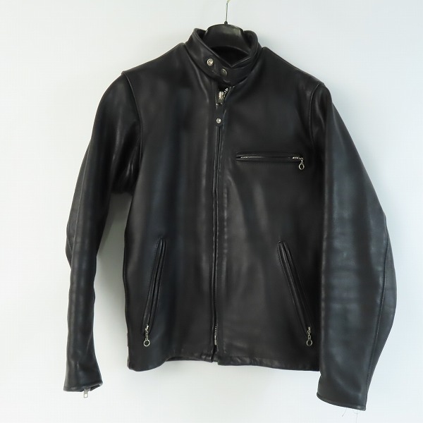 実際に弊社で買取させて頂いたSchott/ショット シングルライダースジャケット/レザージャケット ブルゾン/34